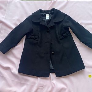 Gymboree Pea Coat with buttons and bow detail.